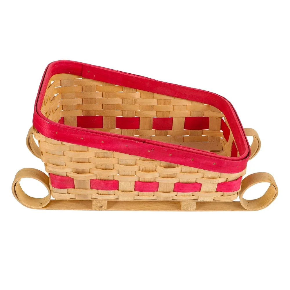 Wholesale top selling eco-friendly handwoven holiday decor wicker bamboo sleigh adornment for christmas decorations from Vietnam