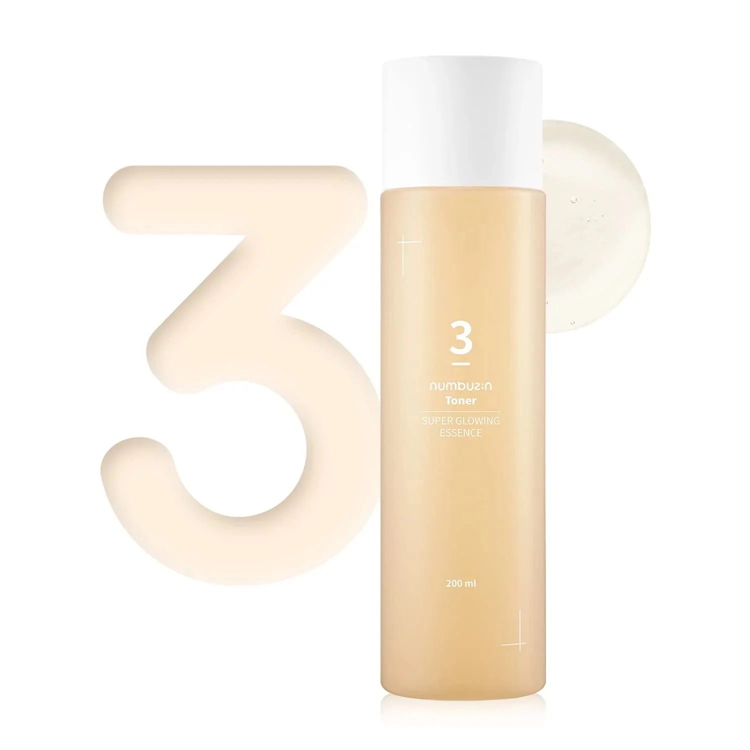 Korean Skincare Original Face Care Products Numbuzin Toner Pore Tightening No.3 Super Glowing Essence Toner 200ml