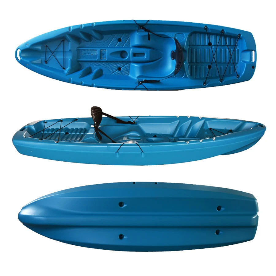 Ridgeside OEM/ODM Wholesale HDPE Blow Molded One Person Sit On Top Chinese Cheapest Fishing Kayak Hard Boat