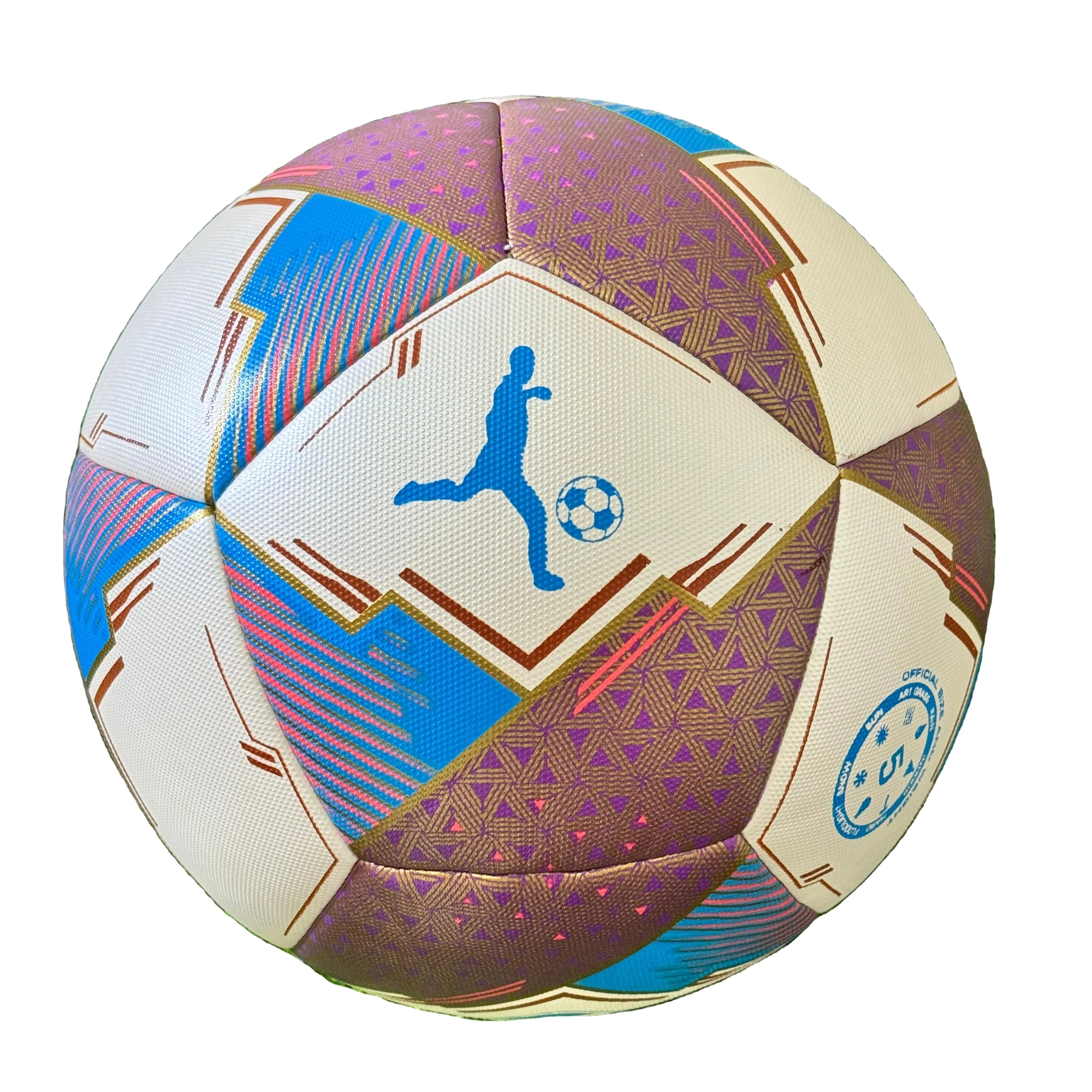 High Quality Customized Private Logo Pakistani Hot Selling Top Class Pu Pvc Leather Soccer Match Footballs Soccer Balls