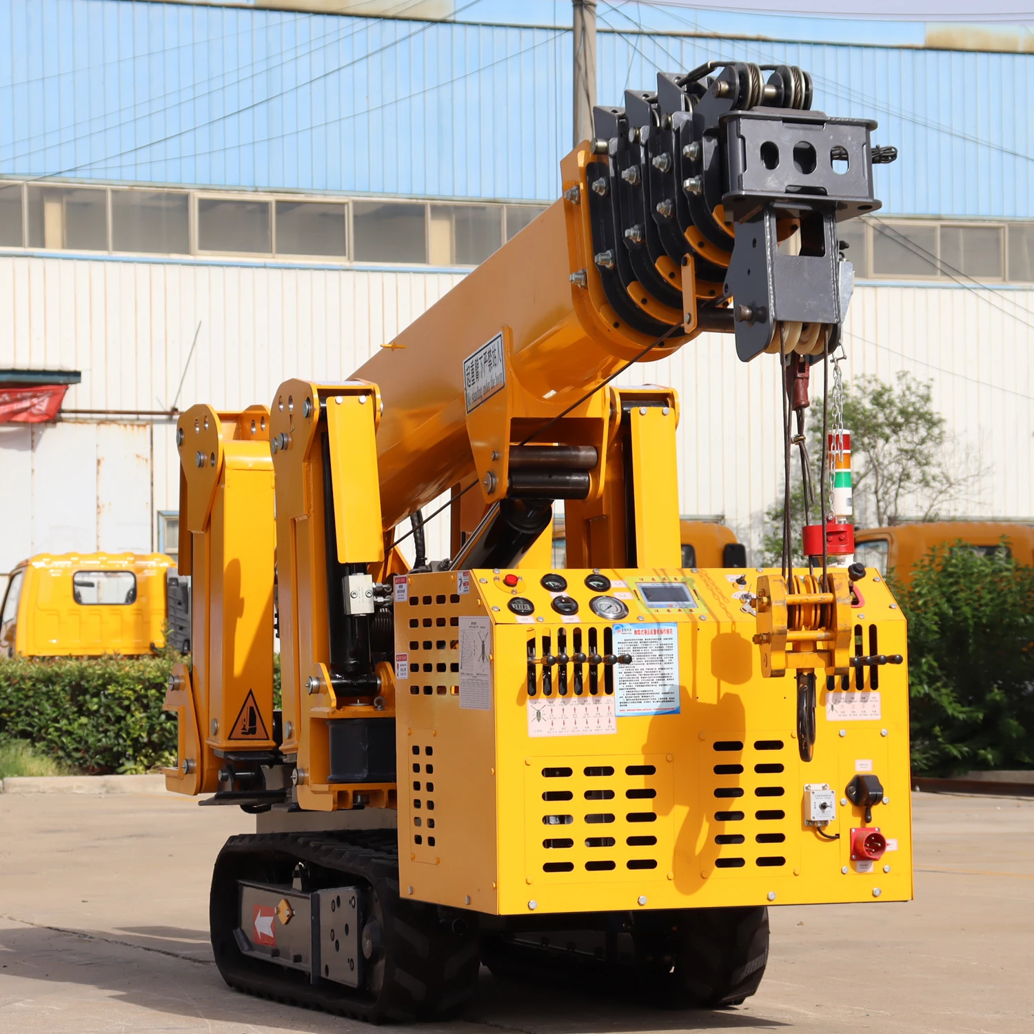 Smart Design Electric Mobile Long Arm Fly Jib 1 Ton Forklift Lifting 3Ton Mini Spider Crane