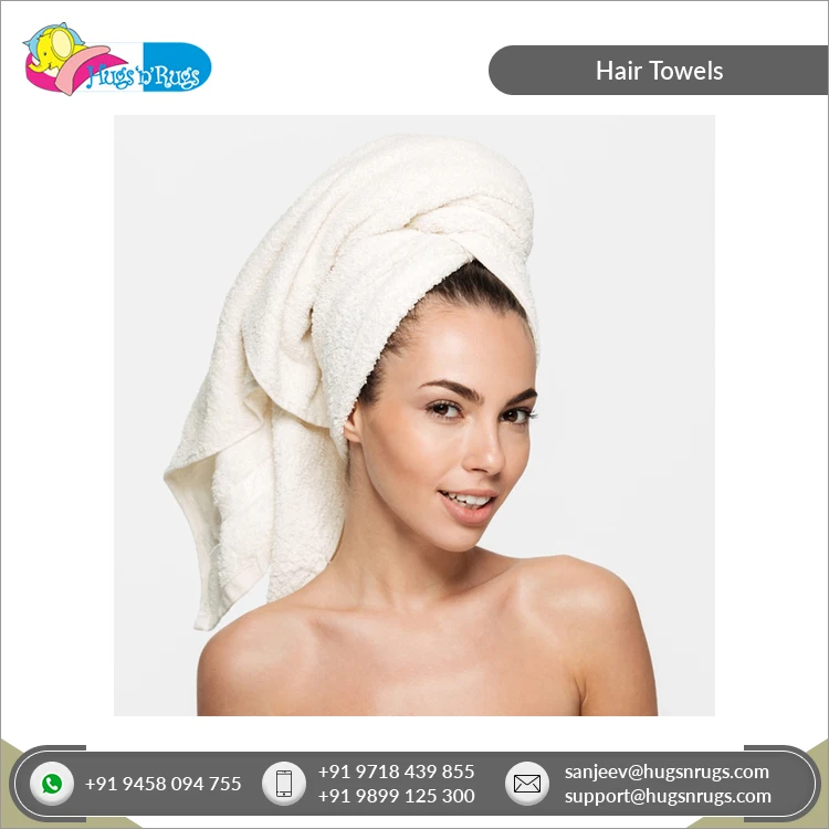 Огромный экспортер многоцветные прочные качественные быстросохнущие мягкие Роскошные 100% хлопковые полотенца для волос женщин.