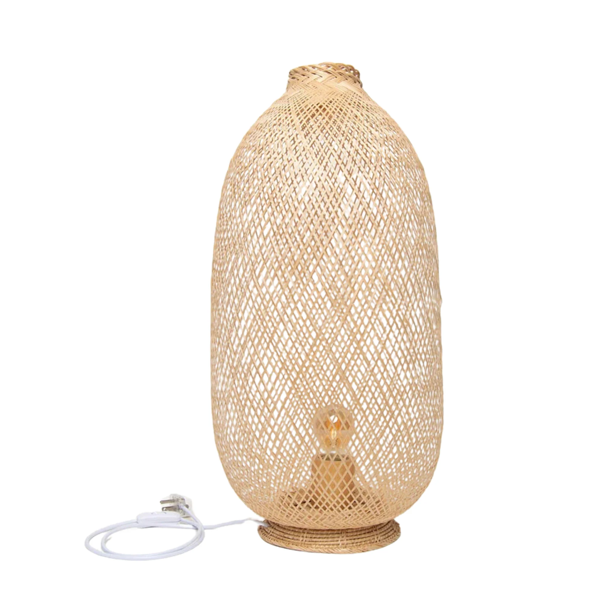 Оптовая продажа напольный светильник из ротанга для домашнего декора гостиной винтажный сделанный во Вьетнаме