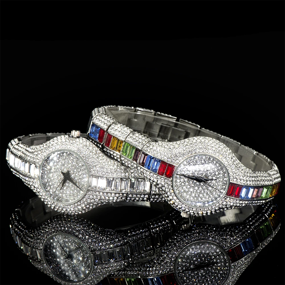 MISSFOX 30mm Small Women Watch Shockproof Waterproof Luxury Ladies Metal Watch bracelets Rhinestone Diamond Watch