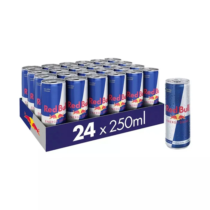 Redbull Original Taste Worldwide Known Brand Energy Drink 24 x 250 ml / From Turkey To All Over The World