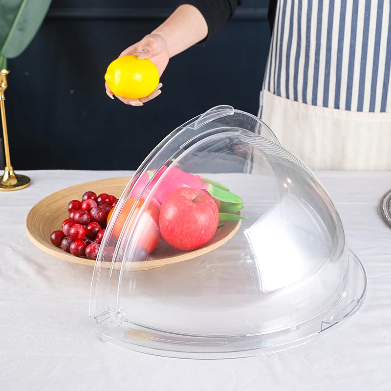 Cake Bread Clear Dome Cover rectangle Clear Polycarbonate Round Dome Transparent Food Dish Cover