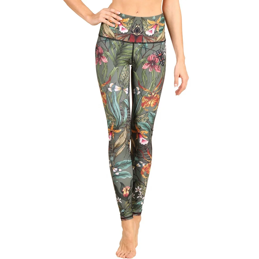 Custom Printed Women Yoga Pants High Waist Soft Leggings for Gym Fitness Girls Yoga Training Leggings