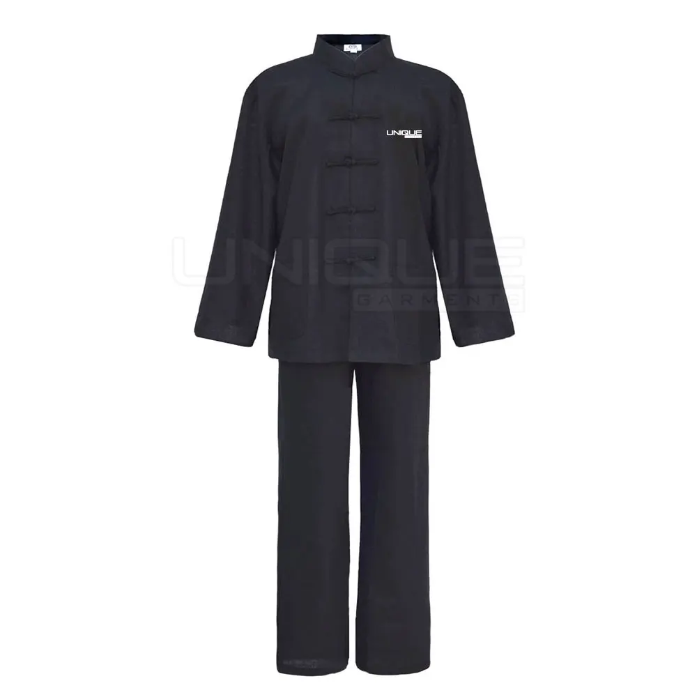 OEM Custom Men Kung Fu Uniform Shirts and Pants High Quality Kung fu Suit Martial Custom Style Kung Fu Uniform