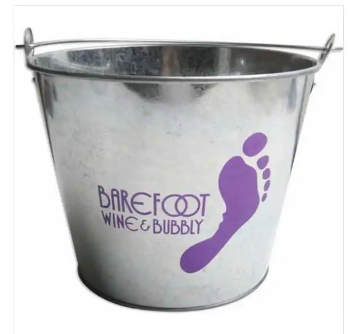High Quality Premium Galvanized Metal Beer Bucket with Built in Bottle Opener for Club Partyware Use