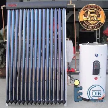 Solar Keymark split water heater system Split solar water tank and heat pipe Solar collector Solar Working Station