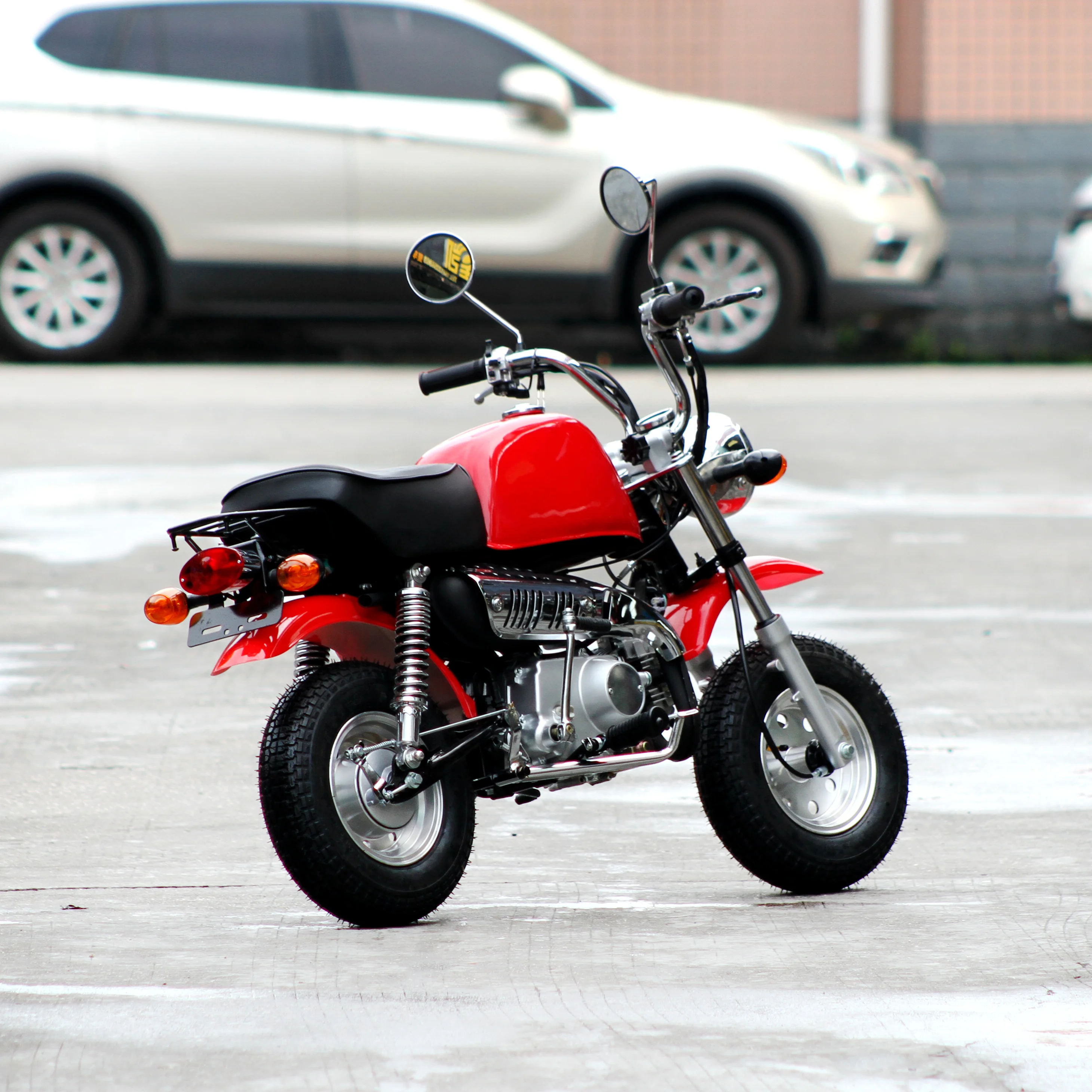The new Monkey bike 125cc four-stroke electric/kickstart manual clutch mini motorcycle monkey engine 125