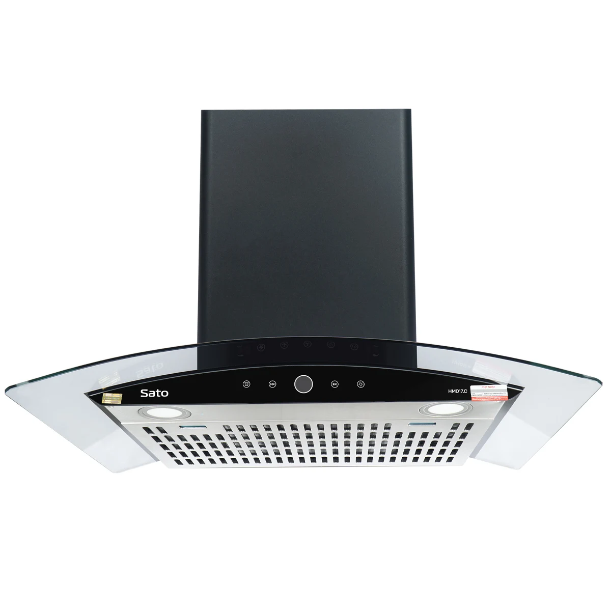 SATO HM017.C Curved Glass Hood Smoke Extractor Kitchen Hood Cooker With Luxurious Design Powerful Motor Kitchen Chimney OEM/ODM