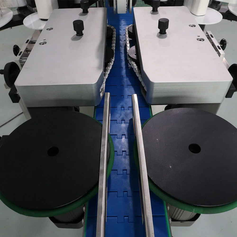 GOSUNM New Tabletop Flat Bottle Labeling Machine Label Dispenser Two Sides Labeling Machine for square bottle