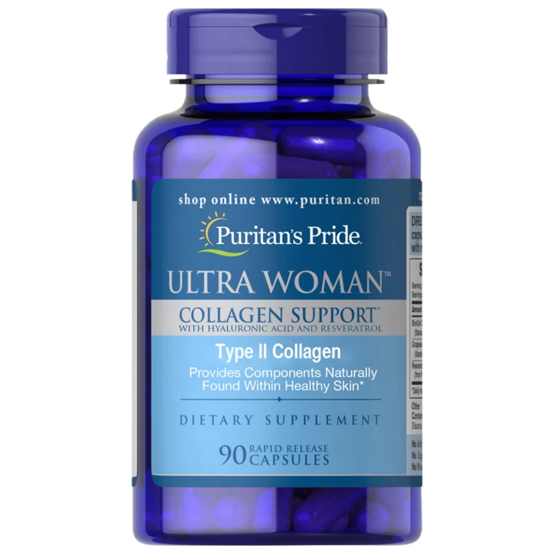 Wholesale Ultra Woman Collagen Support 1000mg with Hyaluronic Acid 90 Capsules USA Made Supplements Bulk Shipping International