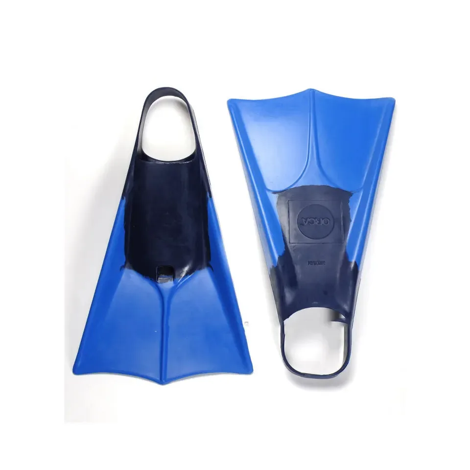 Premium Grade Orca Bodyboarding Swim Rubber Fins Seasonal Navy Blue Royal Blue Perfect for Beginners and Advanced Users Alike