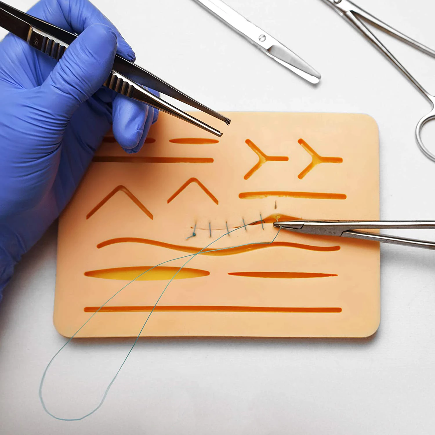 kit de suture premium Students Practice Suture Kit with Suture Training Skin Pad