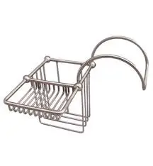 3 Tier Bathroom Caddy Hanging Faucet Drain Rack Sponge Holder  Wall Mounted for Kitchen Bathroom