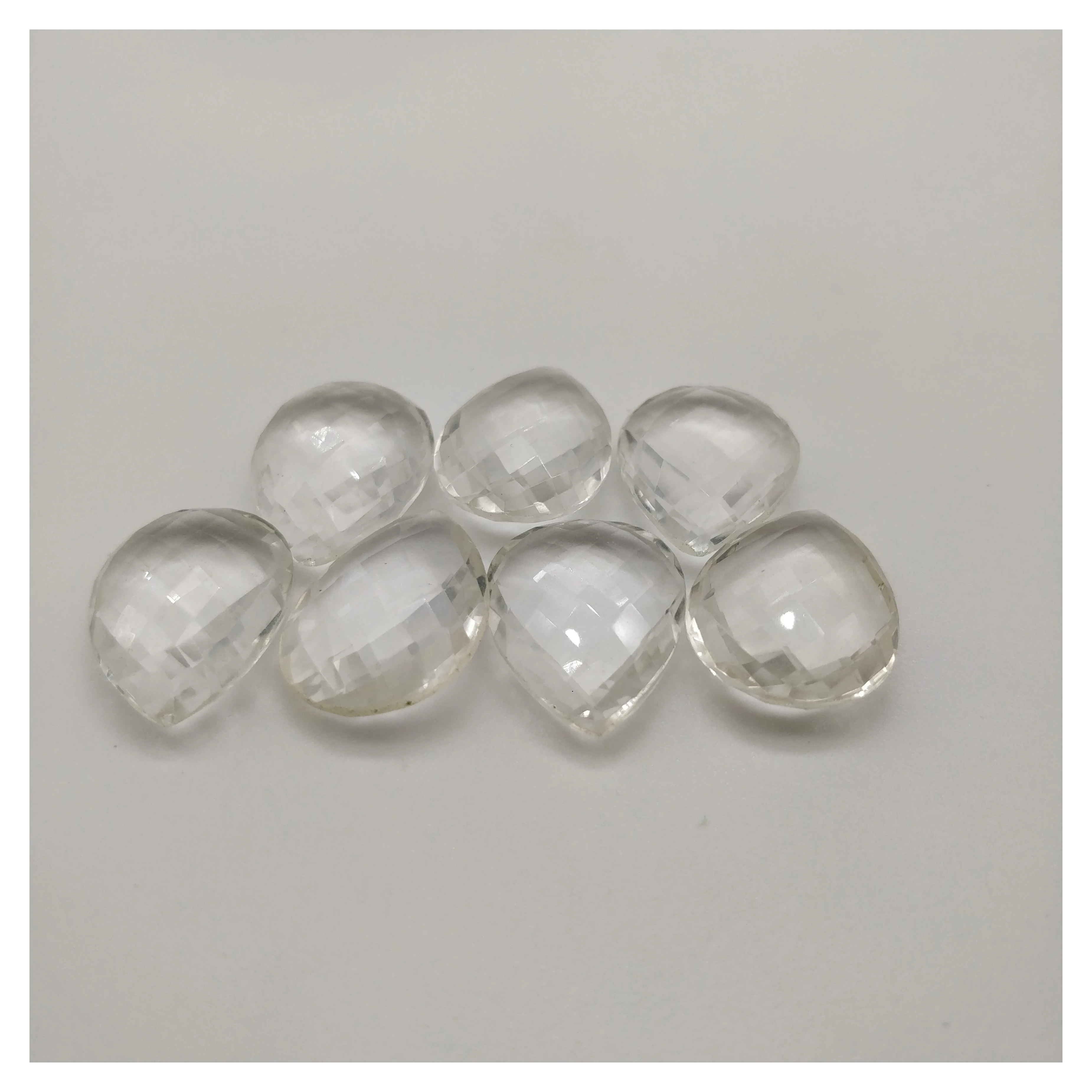 Natural Crystal or Clear Quartz Calibrated  Briolette Pear Shape For Pendant Direct from Exporter and Manufacture of India
