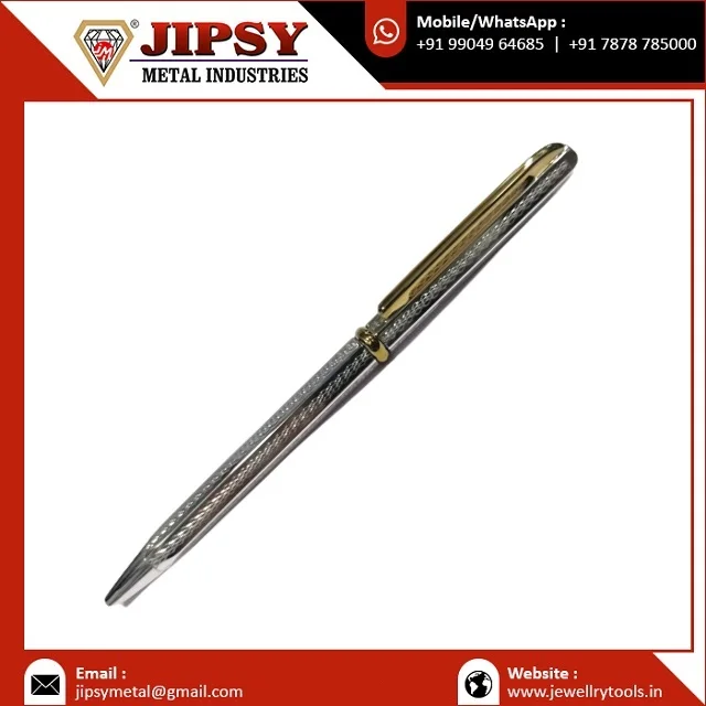 Best Quality Silver Pen With Logo Customized Silver Pen Promotion Use Corporate Office Use