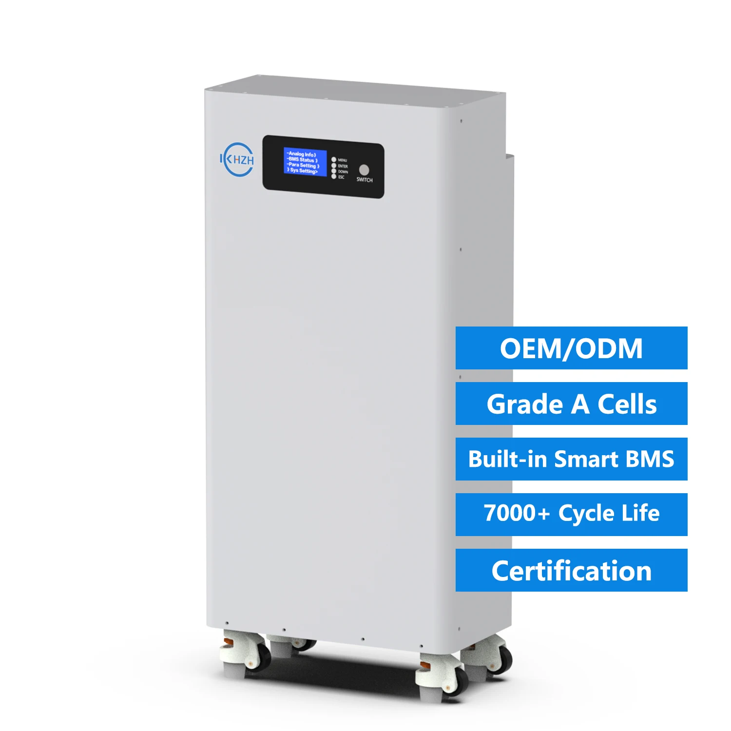 48V Energy Storage Battery Pulley 5Kwh 10Kwh 15Kwh 51.2V 100Ah 200Ah 300Ah 280Ah Lifepo4 Lithium Ion Batteries With Bms