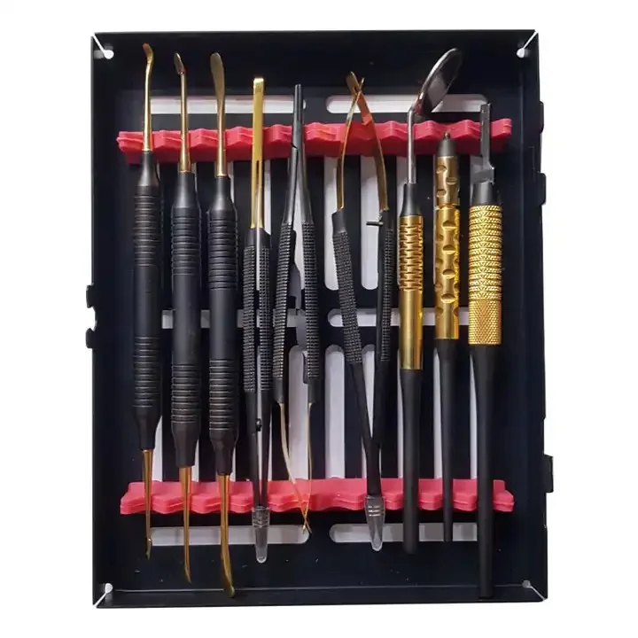Black Coated Dental Micro Oral Surgery Kit Stainless Steel Surgery Instruments Implant surgery kits