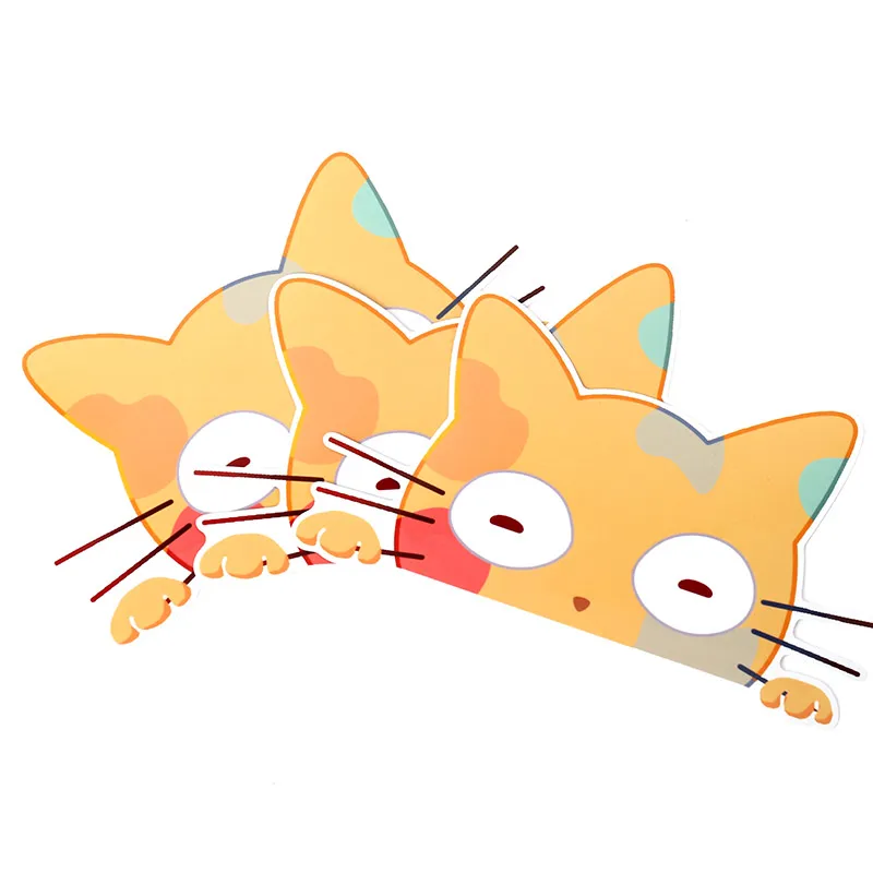 Vograce Accept Customized Printing Kawaii Cartoon Anime Journaling Decorative Die Cut Adhesive Vinyl Sneak Peek Sticker