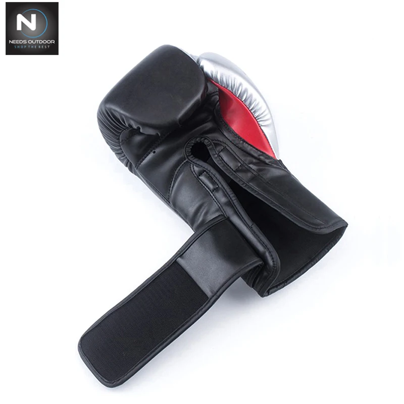 Best Quality Boxing Training Competition Leather Fabric Youth Boxing Gloves Muay Thai Kick Fighting Gloves By NEEDS OUTDOOR