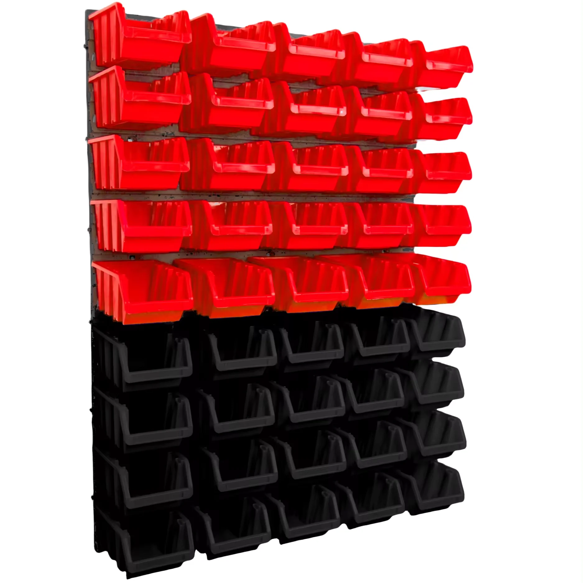 Good Selling 47 PCS Wall  Pegboard Storage Tool Blue Red Black Bit  Bin Set Box Hanging  Set With Tool