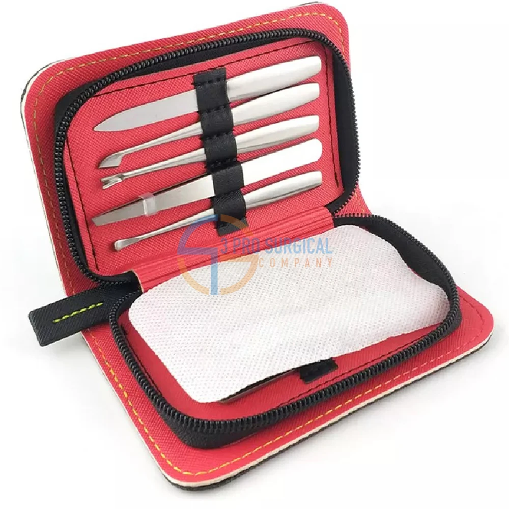 3Pro Customized Professional Manicure Pedicure Set Stainless Steel Bits Beauty Salon Box Packed Grooming Equipment Polish