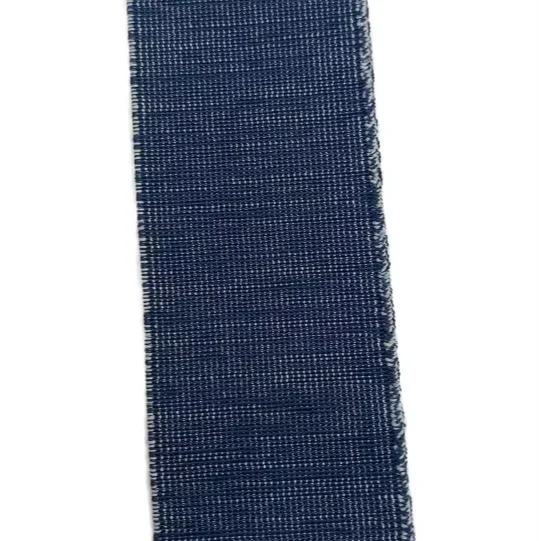 Italy-Made Melange Cotton Jeans Casual Style Elastic Ribbon Fashionable Nylon Strap Waistband Accessories Clothing Belt Denim