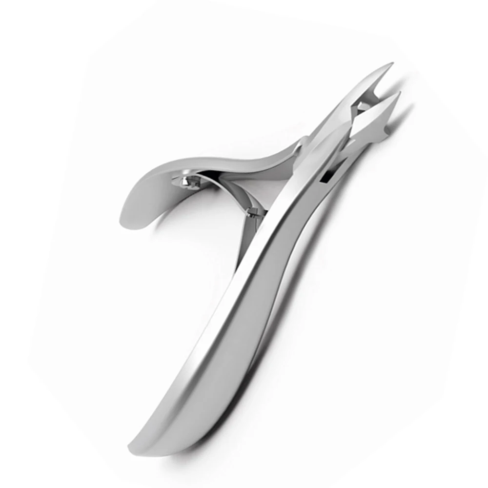Professional Box Joint Nail Cutter Dall Finish Heavy Duty Stainless Steel Plain Handle Toe Nail Cutters For Salon Use