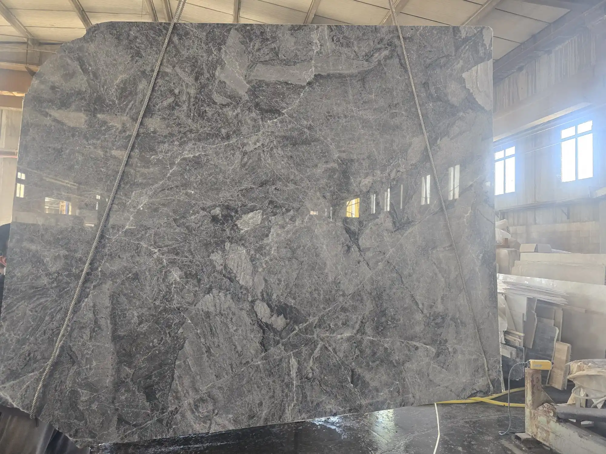 2024 Royal Grey Marble 2cm thick Slab Polished Finish Indoor& Outdoor& Wall & Terrace & Pool Deck& Garden decoration from Turkey