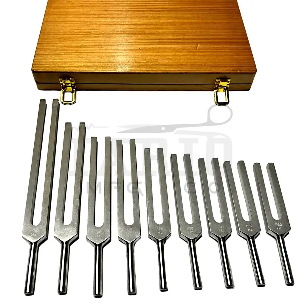 New Arrival Weighted Tuning Forks Medical Aluminum Tuning Forks best chakra tuning forks with wooden box