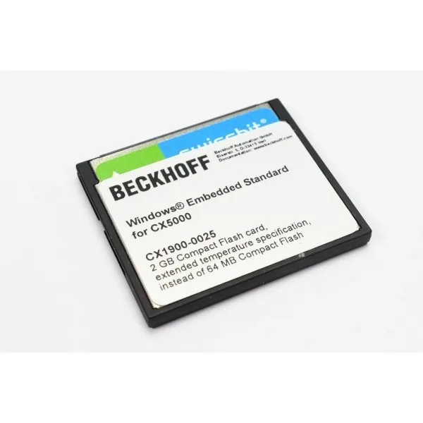 LW32161 - BECKHOFF CX1900-0025, Industrial compact flash card, 2 GB