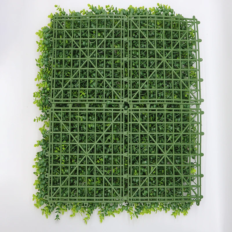 DOLA Outdoor Decor Plastic Backdrop Panel Hanging Faux Artificial Green Plant Leaves Artificial Plant Artificial Grass Wall