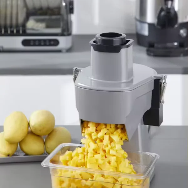 Household Kitchen Electric Food Cutting Machine Carrot Potato Slicer with Stainless Steel Blade Adjustable Thickness 1-3mm