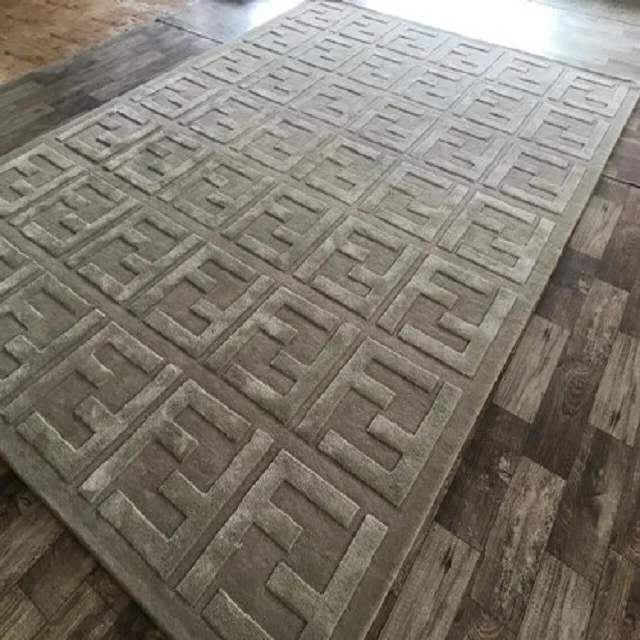 FF Casa Carpet Low Cost FF Rug Teppich High End F Design Area Rug Hand Tufted Carpet and Rug 3d Carpet Modern Rectangle IN;34648