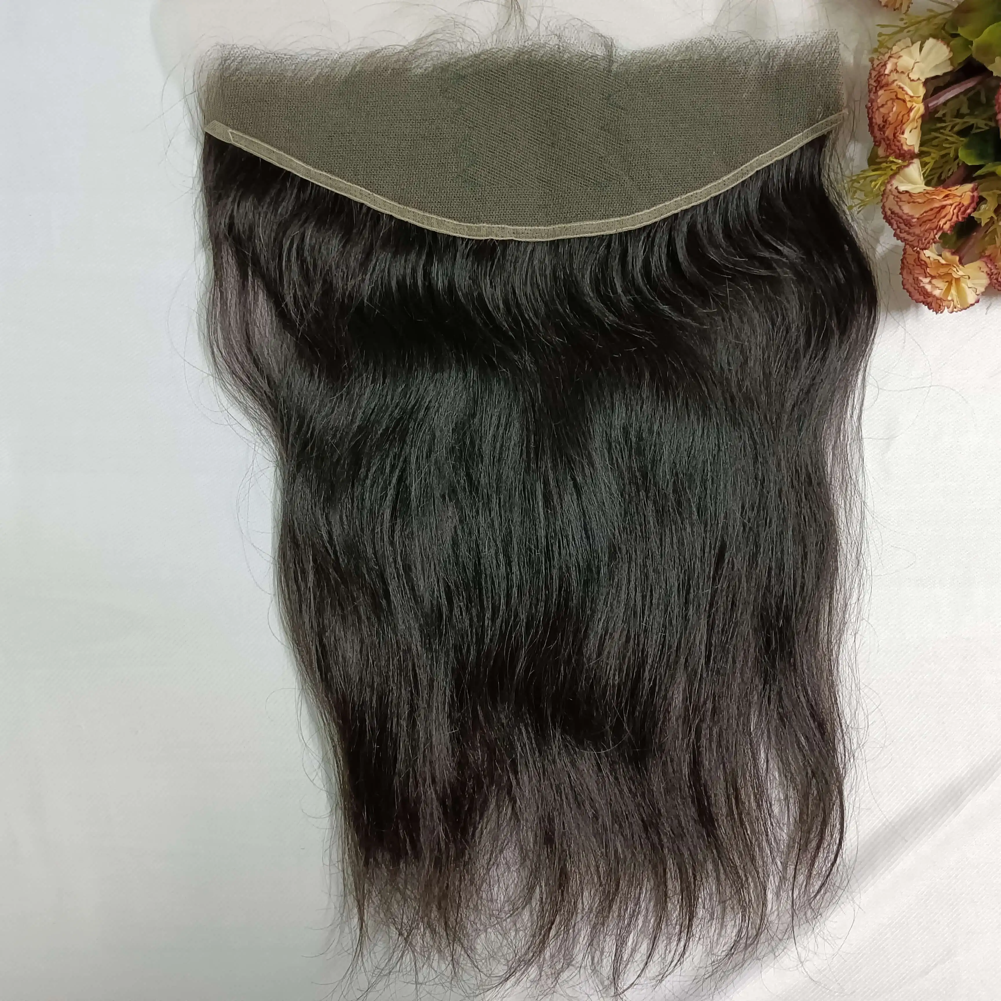 13*4 HD Lace Frontal Closure Cuticle Aligned Transparent Hair Bundles With Closure Set Brazilian Hair Bundles Loose Wave