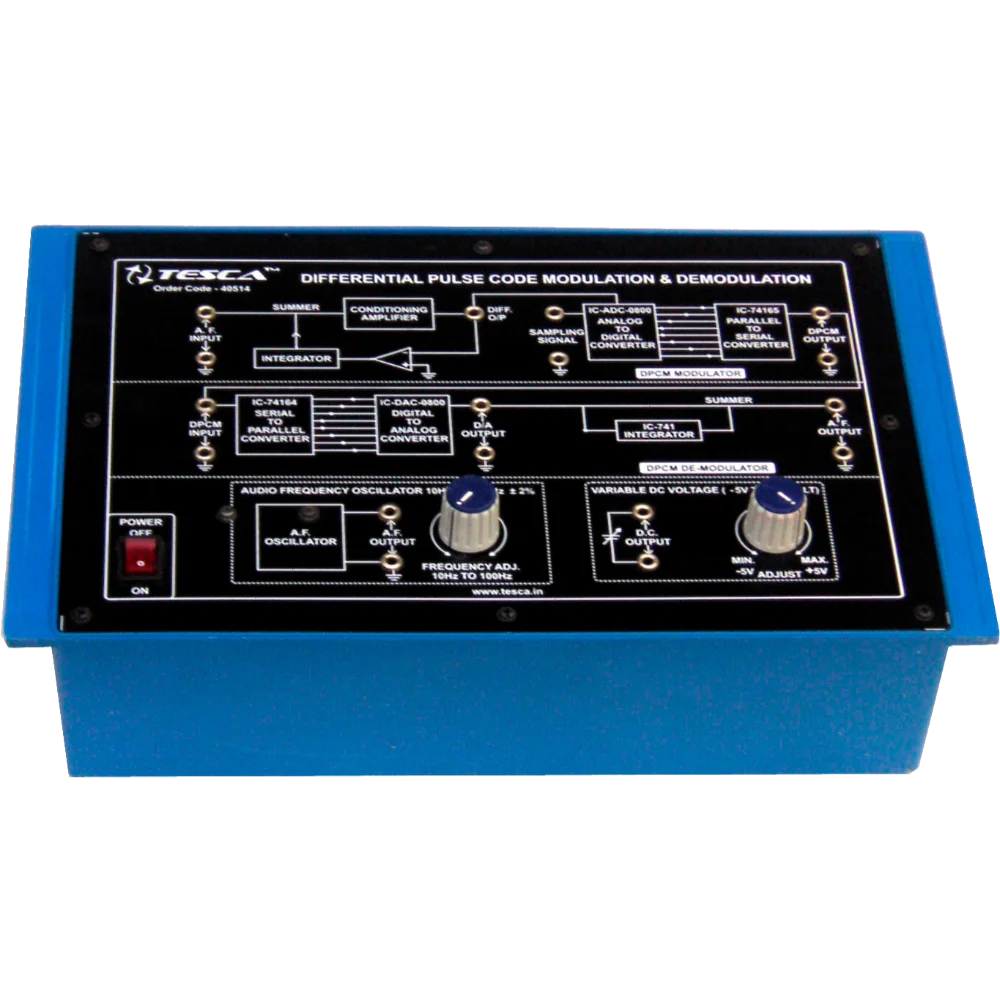 Differential Pulse Code Modulation & Demodulation Trainer