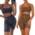 Women Sports Yoga Set Padded Bra Gym Crop Top And Fitness Running Biker Shorts Suit Custom Rib Fabric Active Workout 2 PCs Set