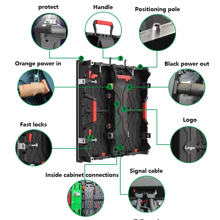 P3.91 Outdoor LED Display Screen Indoor LED Cube Screen Video Wall Display Panel Magic Cube LED Display Screen