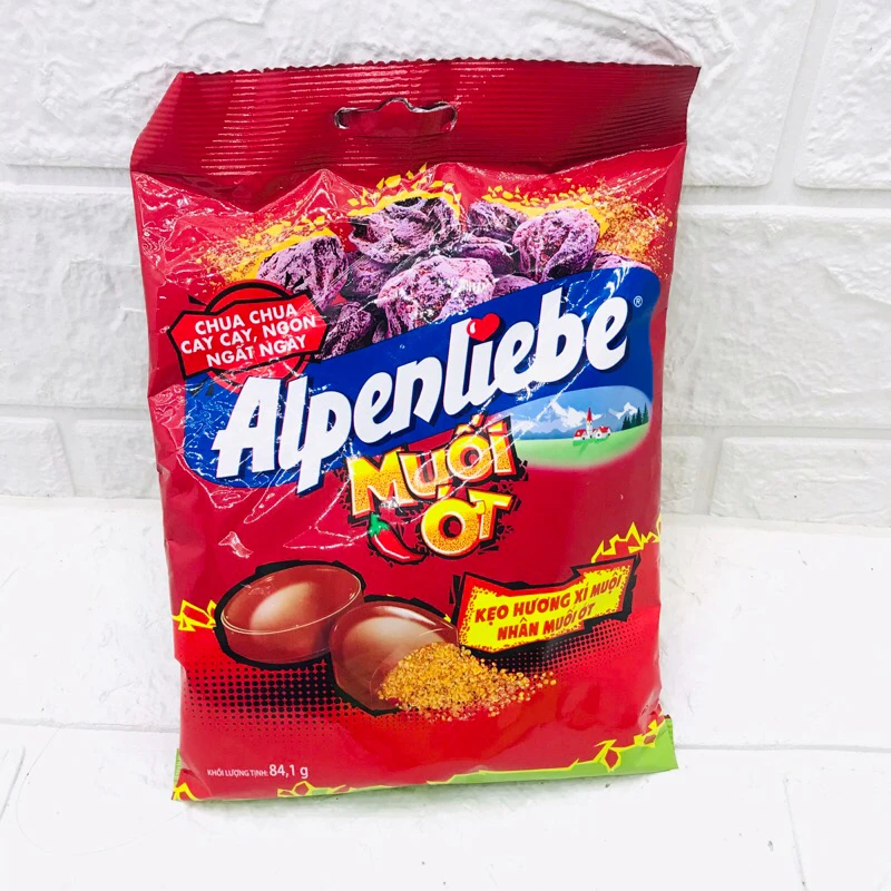 Alpenliebe Lemon Salted Apricot Flavor & Chilli Salt 84.1g