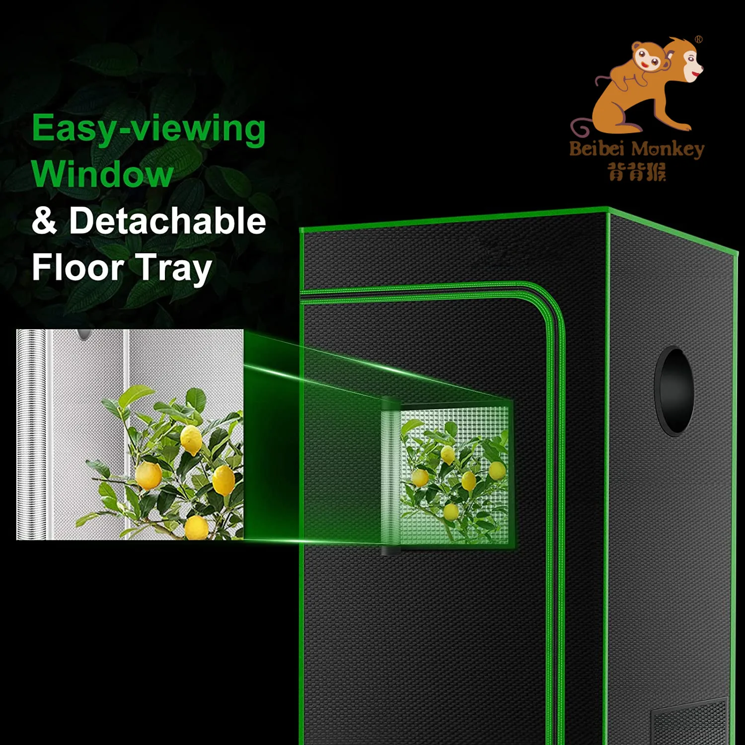 Factory Direct Sales Grow Tent for Aerogarden,Hydroponics Growing System Indoor Grow Tent, Reflective Mylar