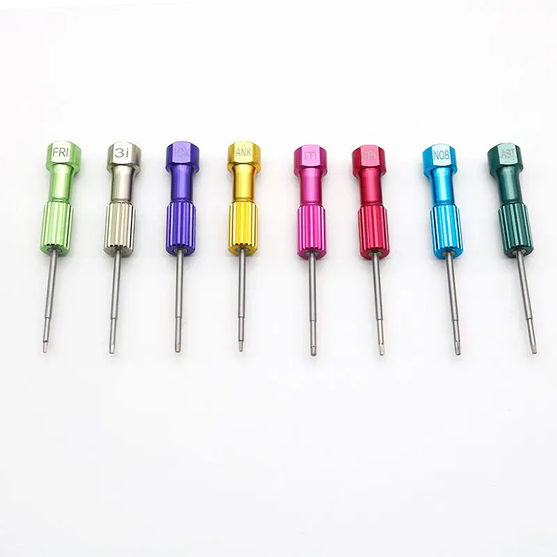 8 Pcs Set Dental Lab Mechanic Micro Screwdriver Mini Universal Dental Implant System Screw Driver Laboratory Screwdrivers Kit