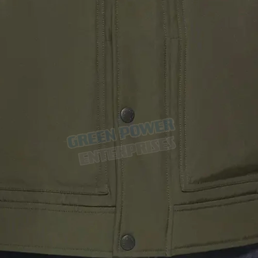 Full zip wholesale fashion designer man coats custom down bubble mens puffer jacket green and mustered color jacket