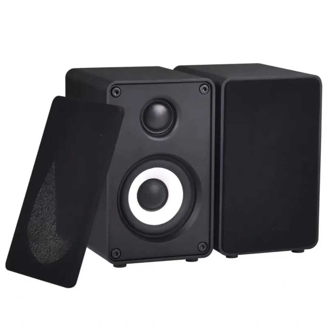 1 Set professional monitor speakers 2.5 inch desktop home recording music game movie audio sound equipment studio with amplifier
