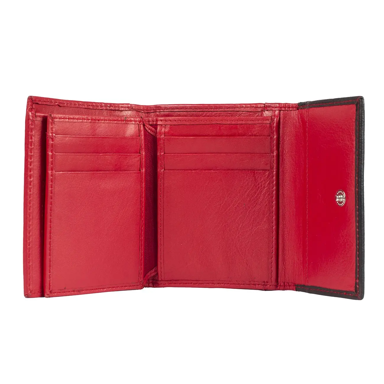 Am leather Ladies Wallet Red Color Hand Crafted Leather Purse Wallet for Women