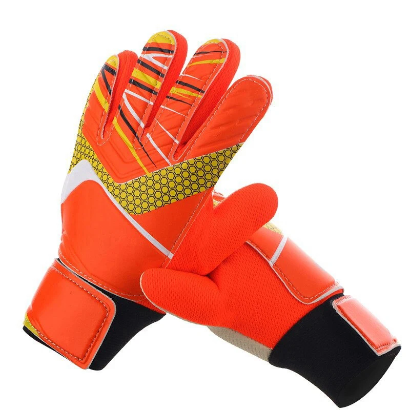 Professional Goalkeeper Gloves Kids Child Goalie Soccer Gloves Team Game 5 Fingers Protection Non-slip Boys Football Latex Glove