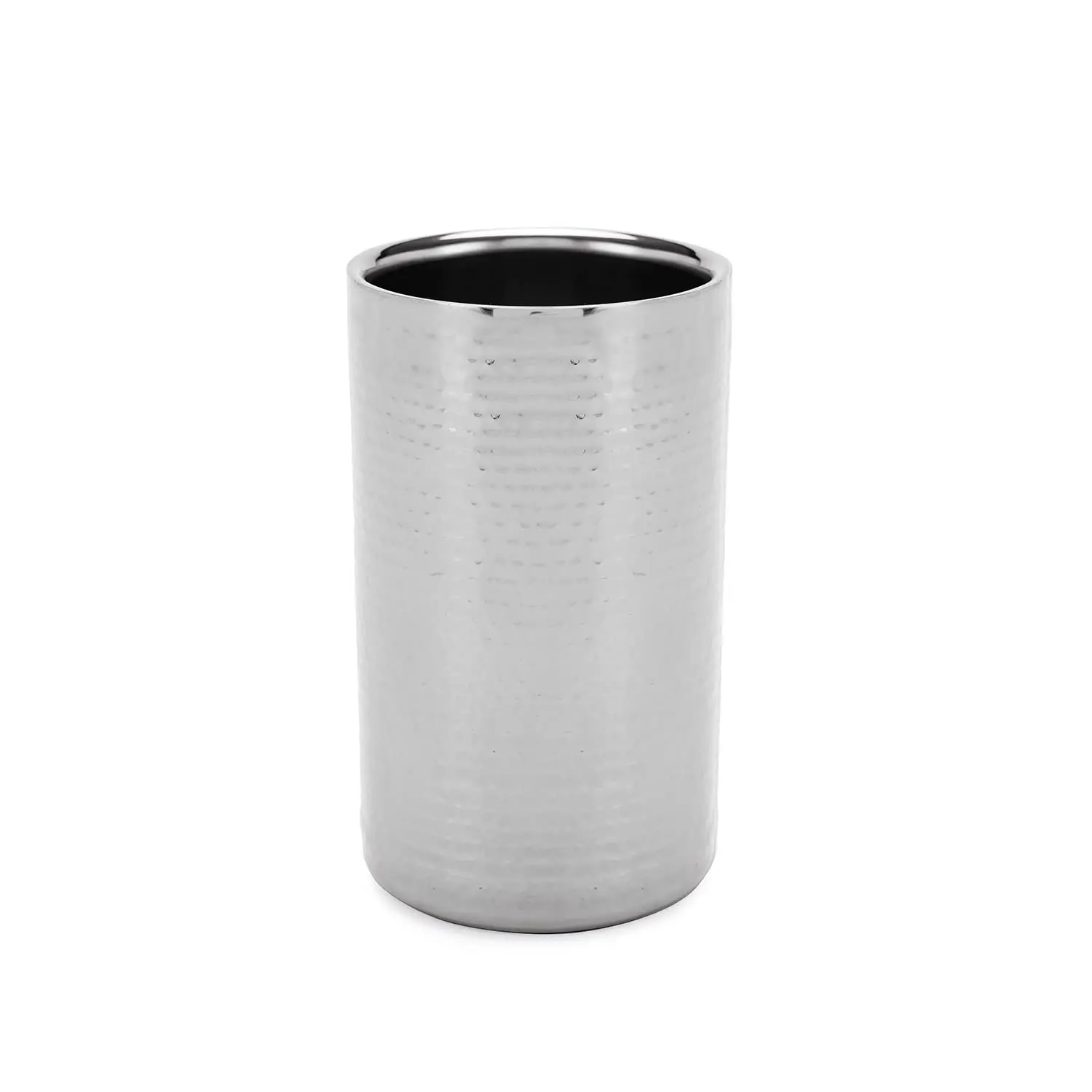 Premium Double wall Wine Chiller/Cooler 100% Stainless steel KGN BWWC 211 Silver hammered design barware equipment accessories