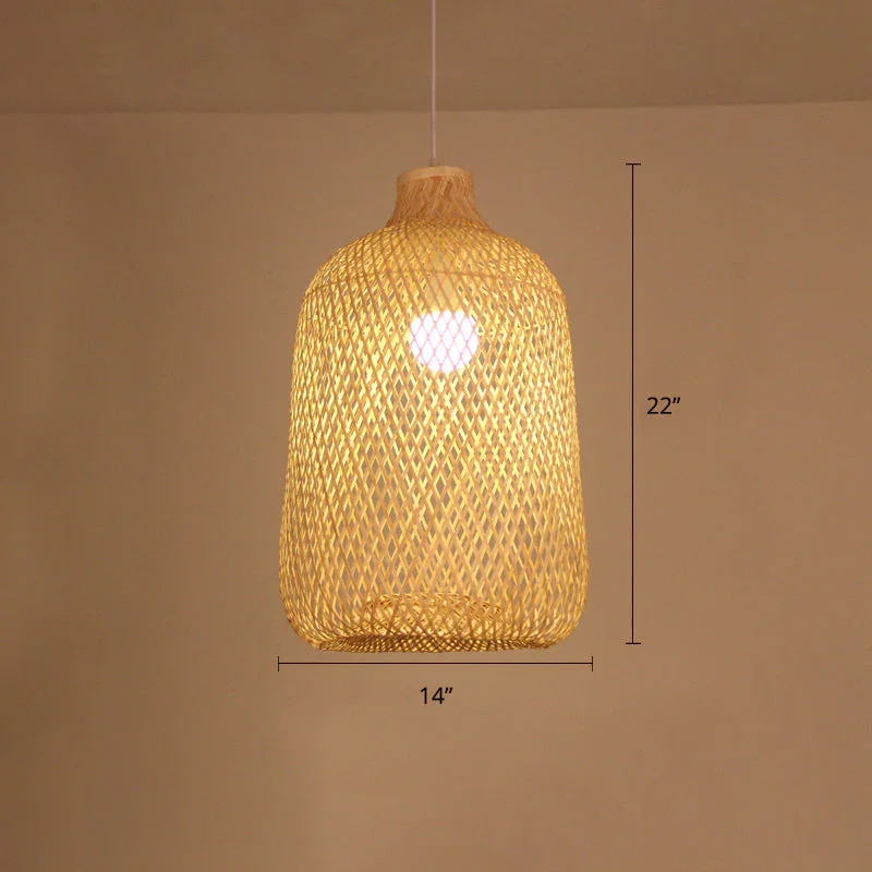 Modern Design Custom Bamboo Ceiling Hanging Light Lamp Factory Direct High Ceiling Hotel Chandelier Fashion Pendant Home Decor